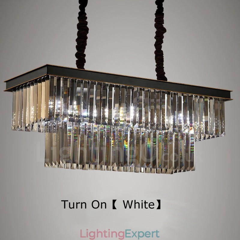 Retro Crystal Pendant Light Cafe Exibittion Hall