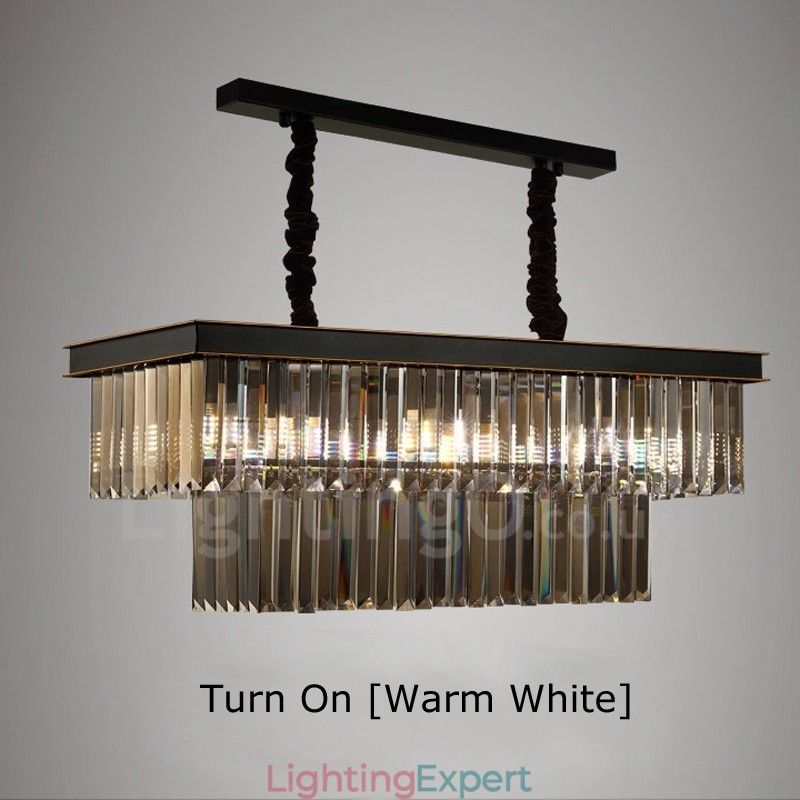 Retro Crystal Pendant Light Cafe Exibittion Hall