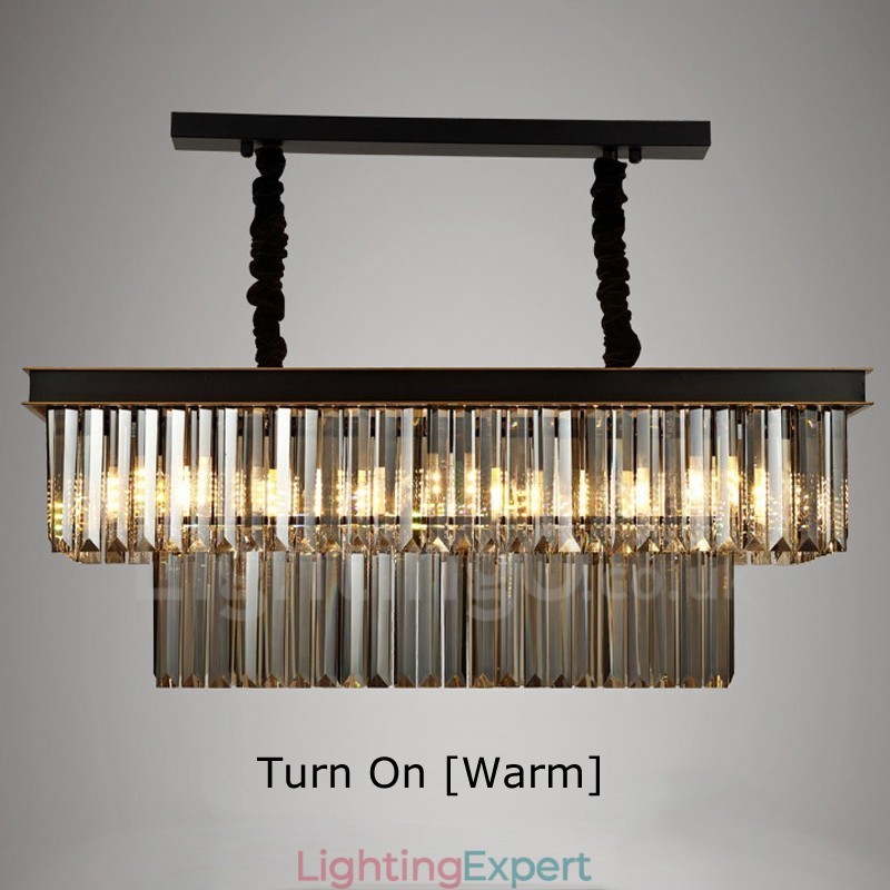 Retro Crystal Pendant Light Cafe Exibittion Hall