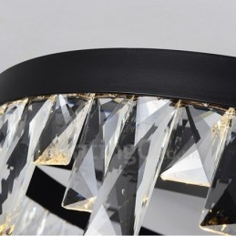 Modern Minimalist Creative Circular Ceiling Crystal Light