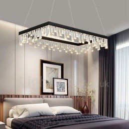 Nordic Crystal Pendant Light Rectangular Atmosphere Pendant Light Postmodern Lighting