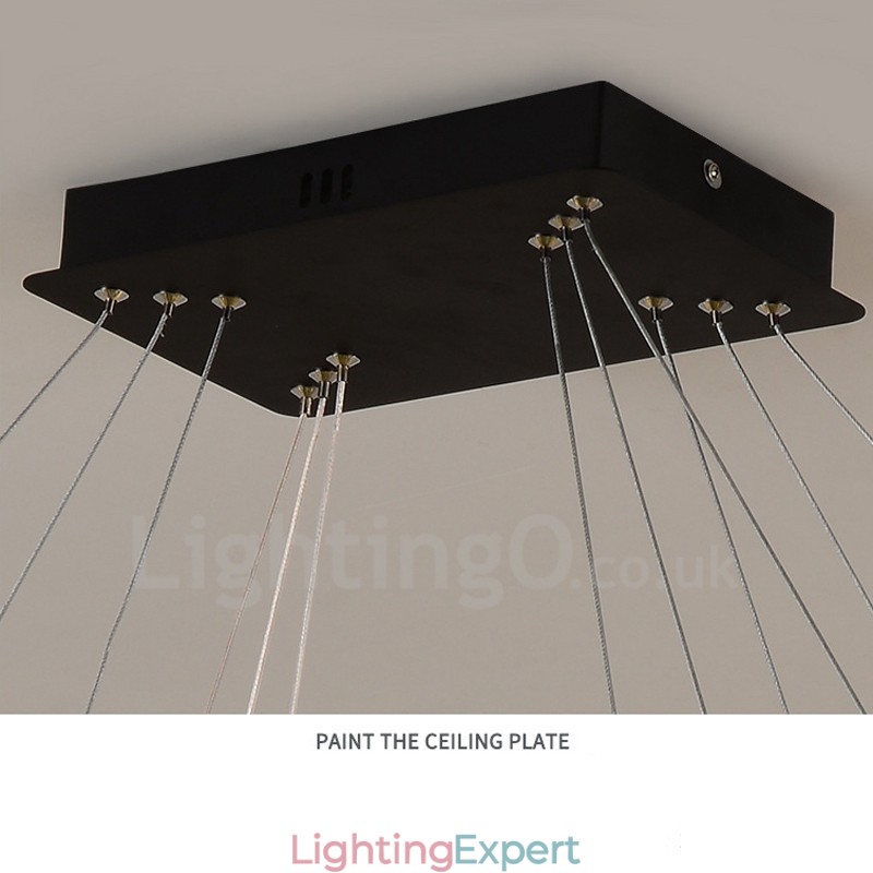 Nordic Crystal Pendant Light Rectangular Atmosphere Pendant Light Postmodern Lighting