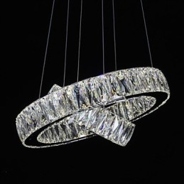 Crystal Chandelier Lights Modern Lighting Two Rings D2040 K9 Large Crystal Home Ceiling Light Fixtures