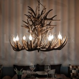9 Light Rustic Artistic Retro Antler Chandelier