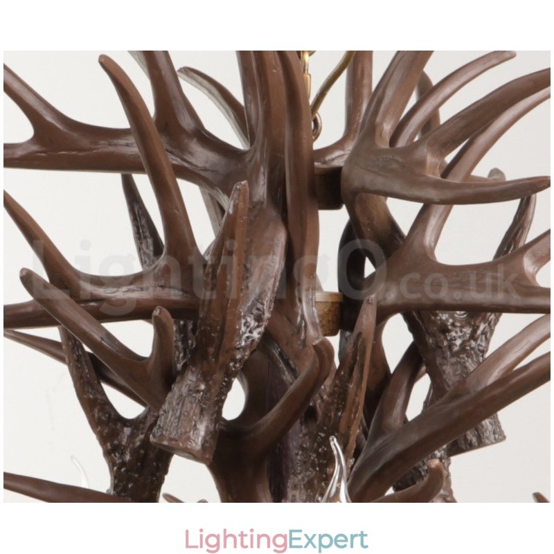 9 Light Rustic Artistic Retro Antler Chandelier
