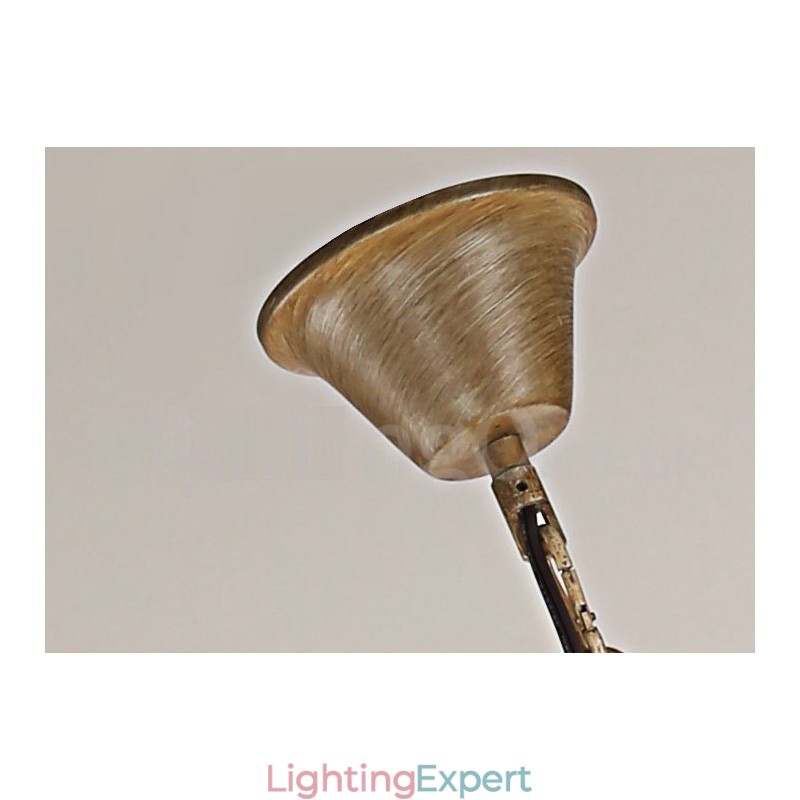 6 Light Rustic Artistic Retro Antler Vintage Candle Chandelier