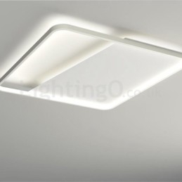 Modern Minimalist Ultra thin 5cm Aluminum Square Flush Mount Ceiling Lights