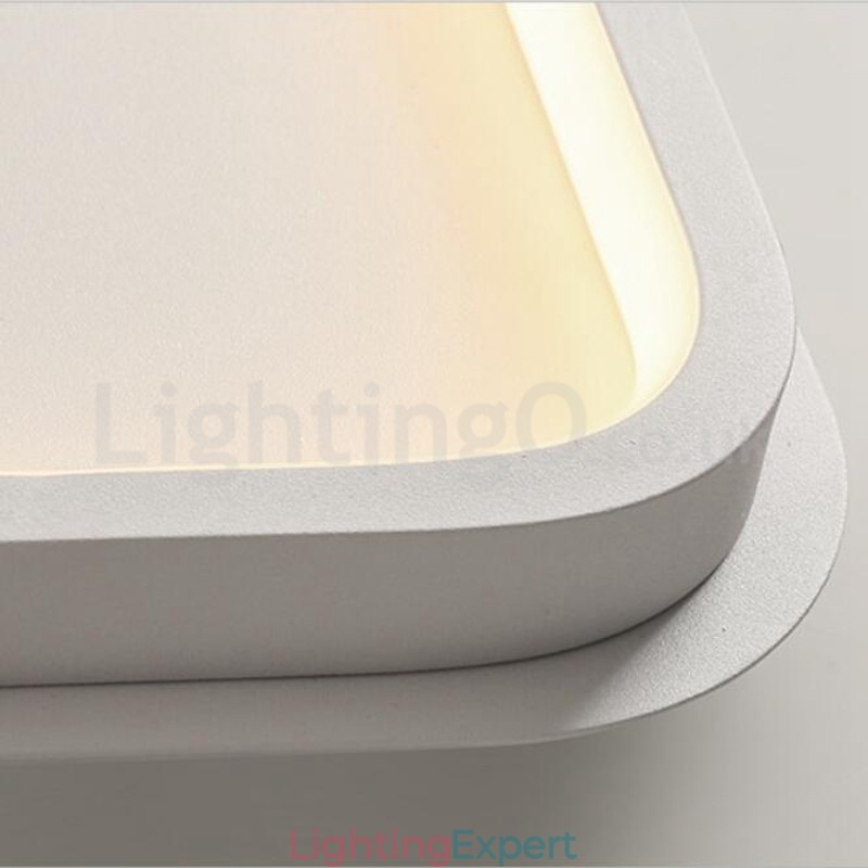 Modern Minimalist Ultra thin 5cm Aluminum Square Flush Mount Ceiling Lights