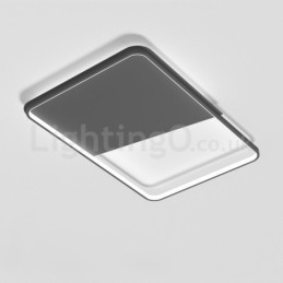 Modern Minimalist Ultra thin 5cm Aluminum Rectangle Flush Mount Ceiling Lights