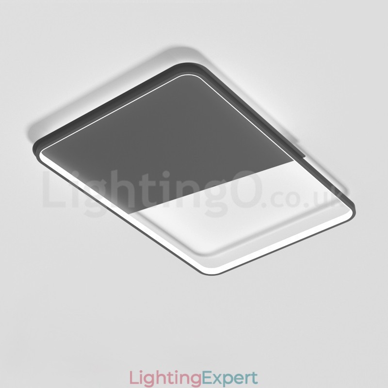 Modern Minimalist Ultra thin 5cm Aluminum Rectangle Flush Mount Ceiling Lights