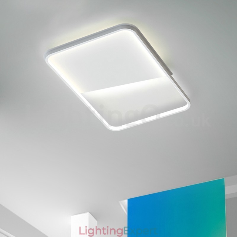 Modern Minimalist Ultra thin 5cm Aluminum Rectangle Flush Mount Ceiling Lights