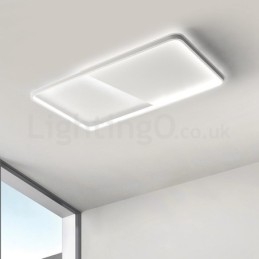 Modern Minimalist Ultra thin 5cm Aluminum Rectangle Flush Mount Ceiling Lights