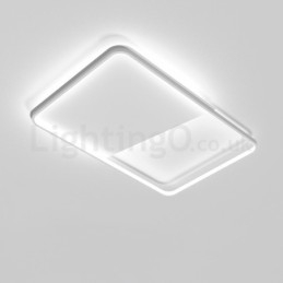 Modern Minimalist Ultra thin 5cm Aluminum Rectangle Flush Mount Ceiling Lights
