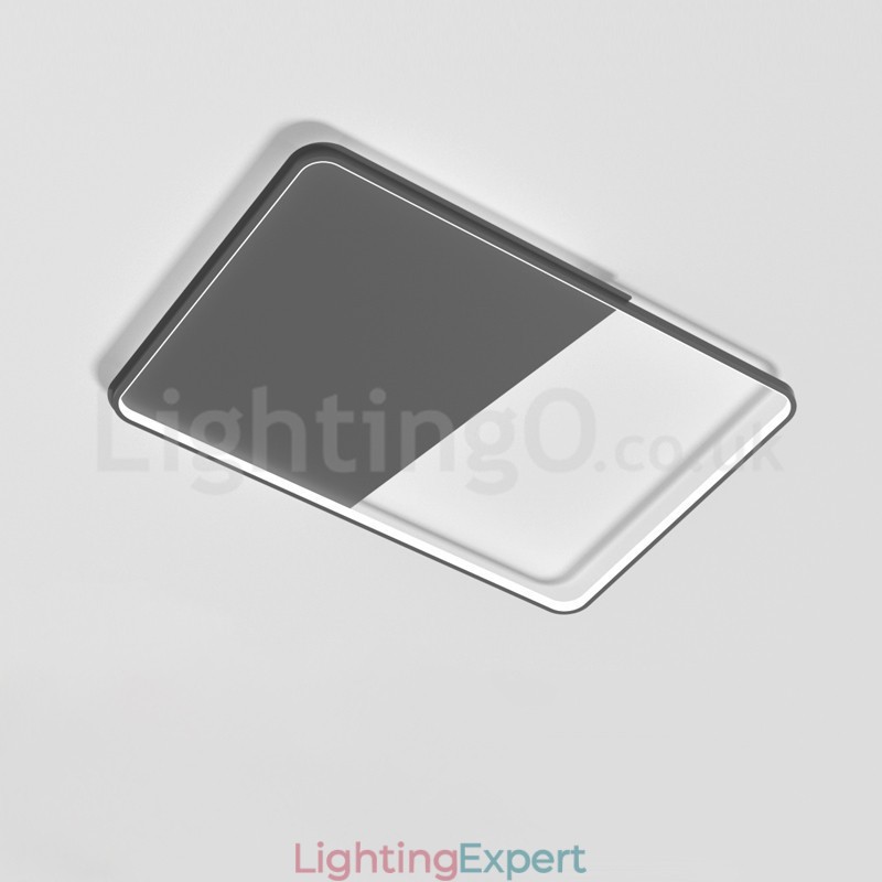 Modern Minimalist Ultra thin 5cm Aluminum Rectangle Flush Mount Ceiling Lights