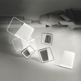 Modern Minimalist Ultra thin 5cm Aluminum Rectangle Flush Mount Ceiling Lights
