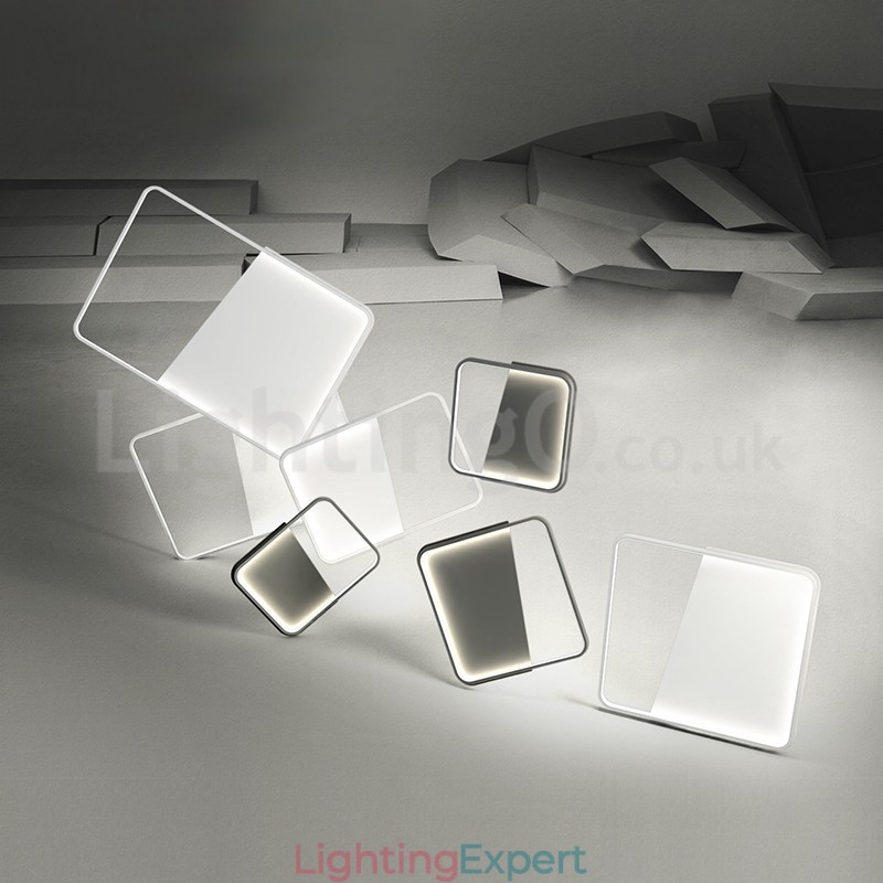 Modern Minimalist Ultra thin 5cm Aluminum Rectangle Flush Mount Ceiling Lights
