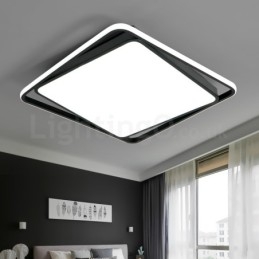Modern Exquisite Black White Square Flush Mount Ceiling lamp