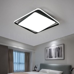 Modern Exquisite Black White Square Flush Mount Ceiling lamp