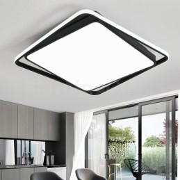 Modern Exquisite Black White Square Flush Mount Ceiling lamp