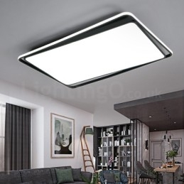 Modern Fashion Black White Rectangle Flush Mount Ceiling lamp