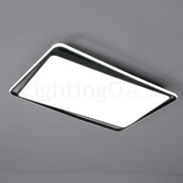 Modern Fashion Black White Rectangle Flush Mount Ceiling lamp