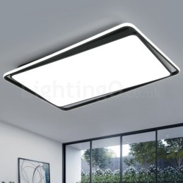 Modern Fashion Black White Rectangle Flush Mount Ceiling lamp