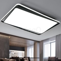 Modern Fashion Black White Rectangle Flush Mount Ceiling lamp