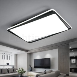 Modern Fashion Black White Rectangle Flush Mount Ceiling lamp