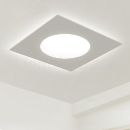 Modern Stylish Thin Square Flush Mount Ceiling Lamp