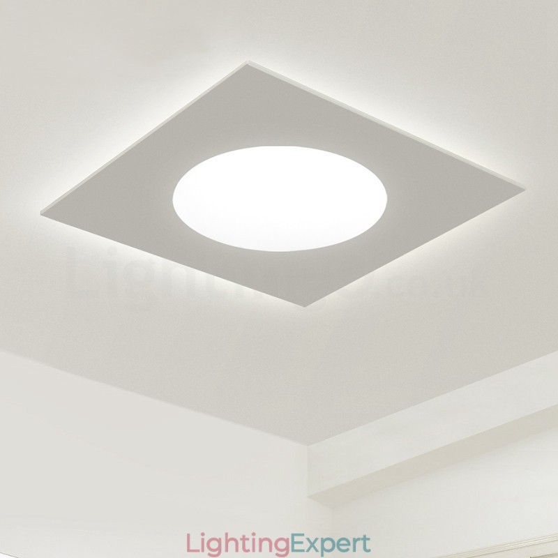 Modern Stylish Thin Square Flush Mount Ceiling Lamp