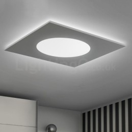 Modern Stylish Thin Square Flush Mount Ceiling Lamp