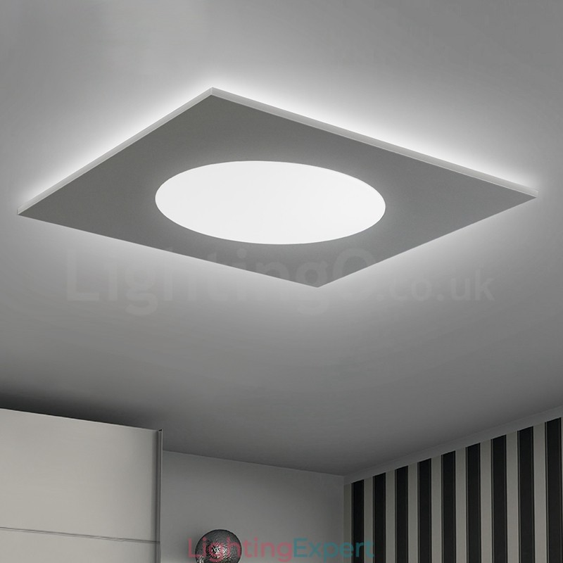 Modern Stylish Thin Square Flush Mount Ceiling Lamp