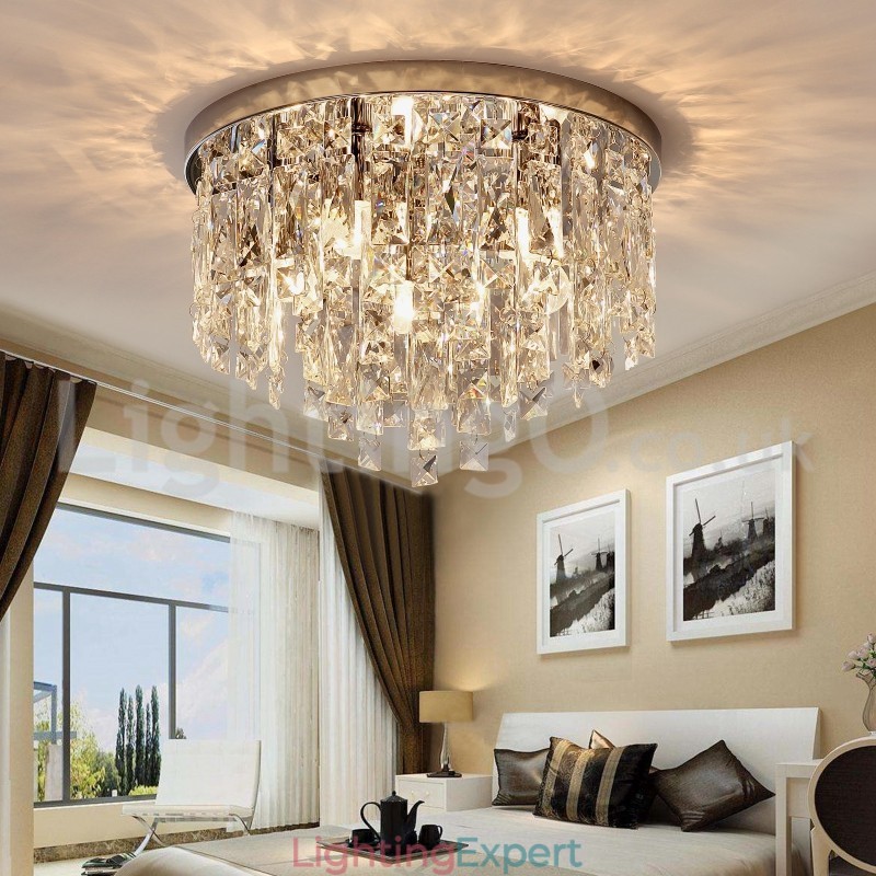 Modern Flush Mount Ceiling Lights Crystal Lights