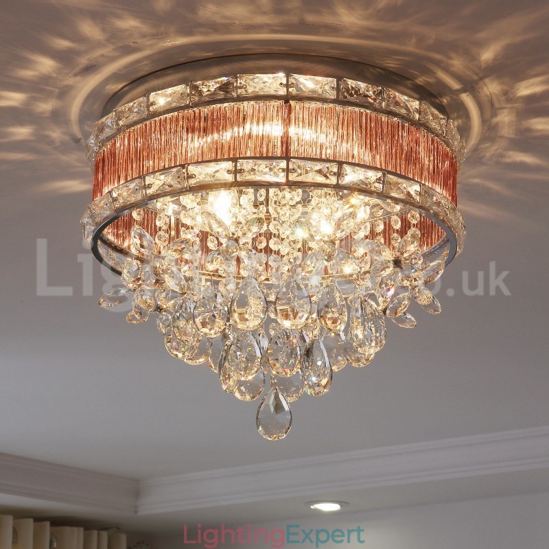 This Year Modern Fashion Crystal Flush Mount Ceiling Lights