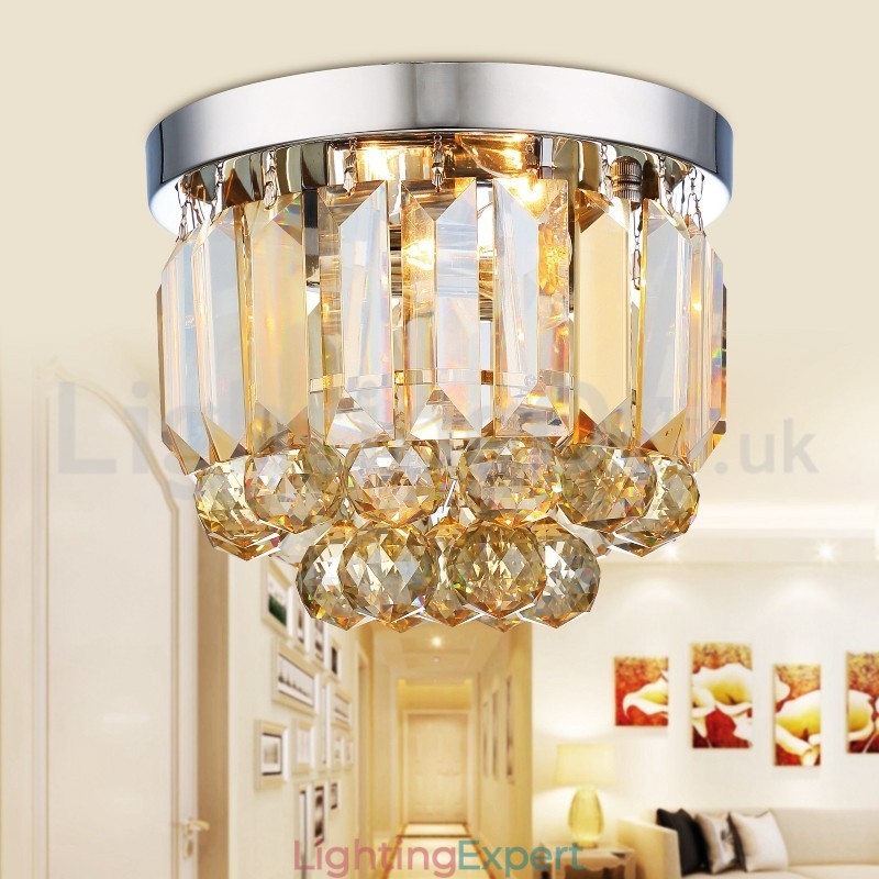 Modern Crystal Flush Mount Ceiling Lights