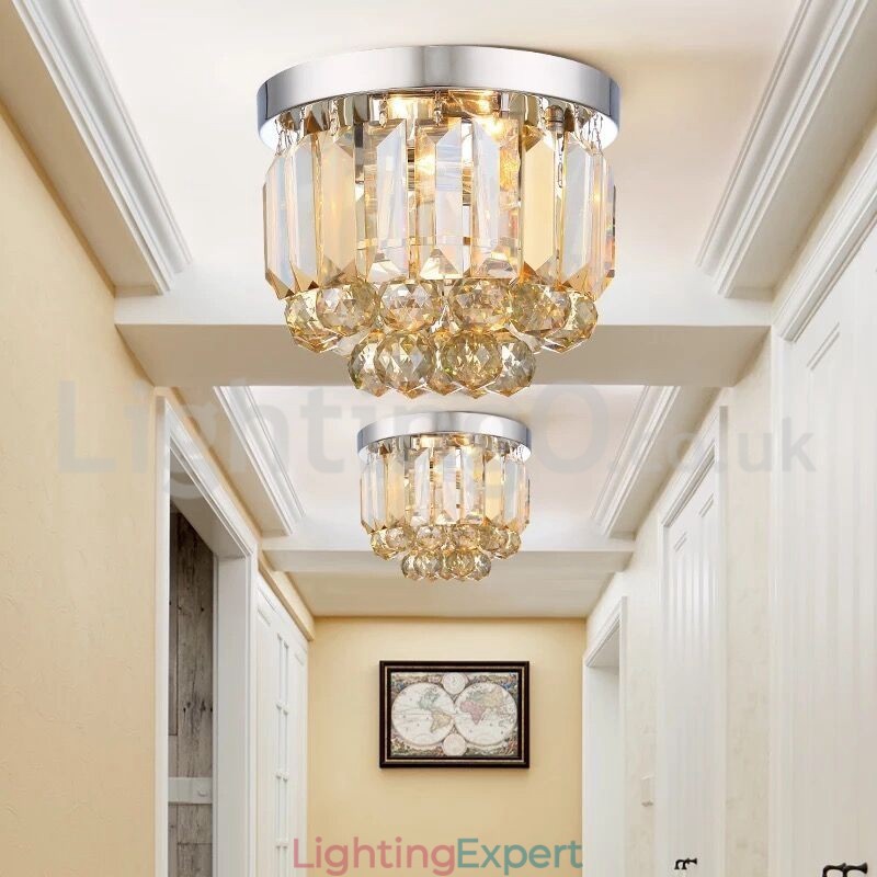 Modern Crystal Flush Mount Ceiling Lights