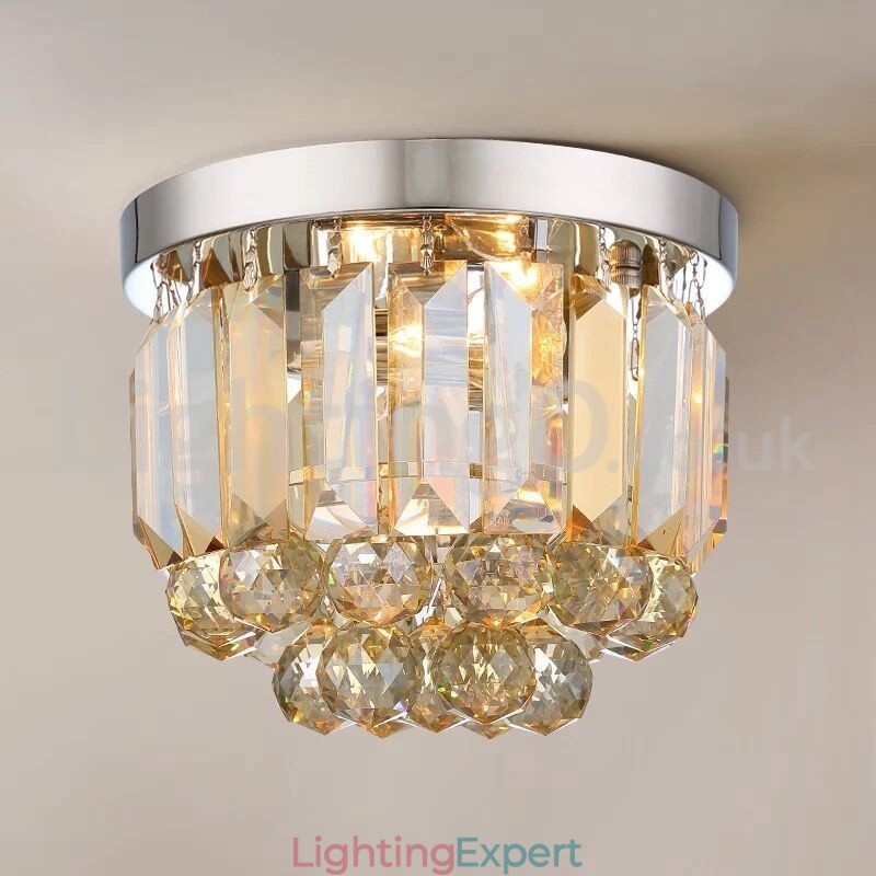 Modern Crystal Flush Mount Ceiling Lights
