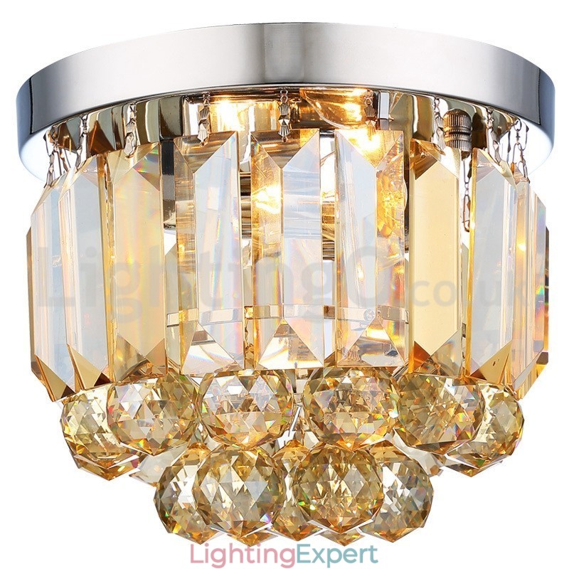 Modern Crystal Flush Mount Ceiling Lights