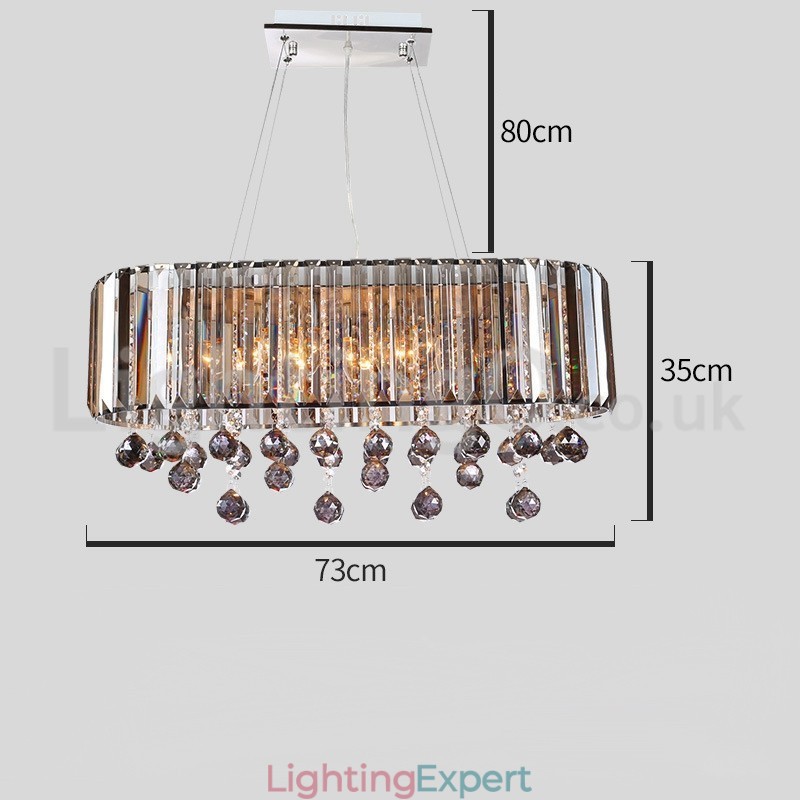 Affordable Luxury Rectangular Crystal Chandelier