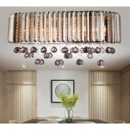 Affordable Luxury Rectangular Crystal Chandelier