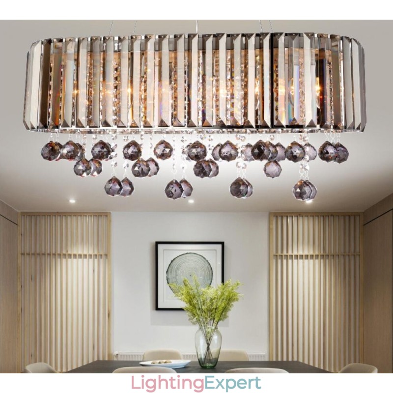 Affordable Luxury Rectangular Crystal Chandelier