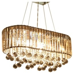 Affordable Luxury Rectangular Crystal Chandelier