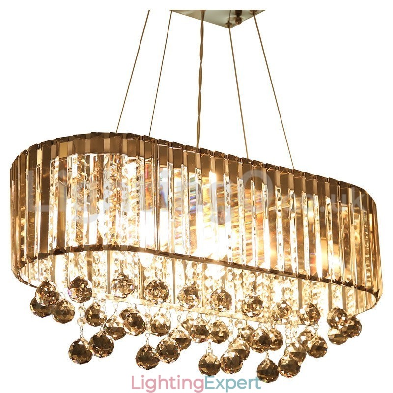 Affordable Luxury Rectangular Crystal Chandelier