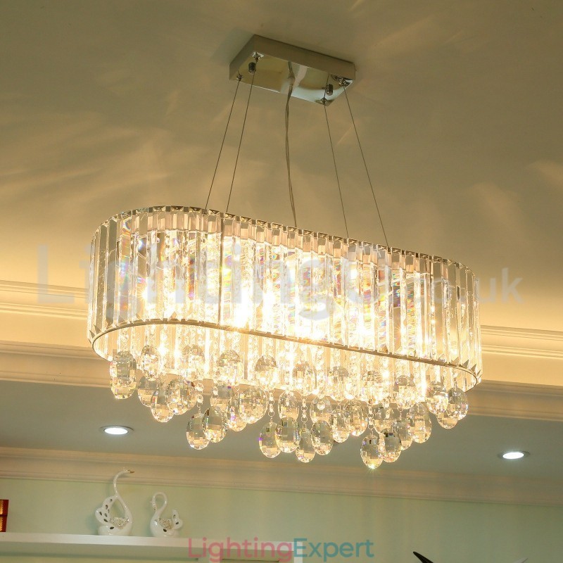 Affordable Luxury Rectangular Crystal Chandelier