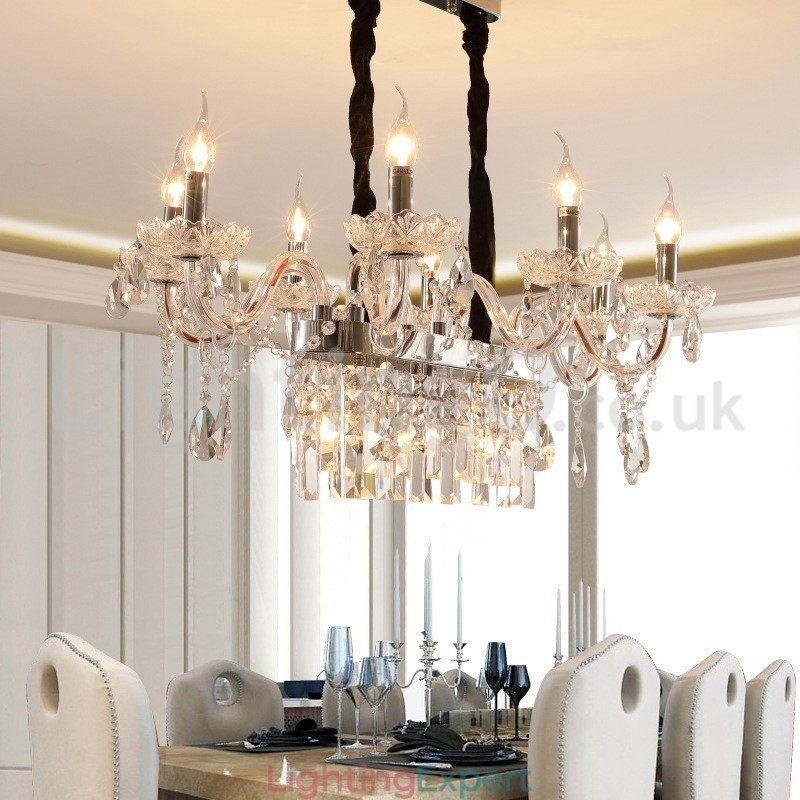 Contemporary Creative Candle Crystal Chandelier