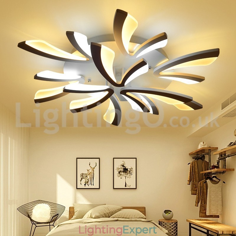 Newest 9 Lights Affordable Modern Flush Mount Ceiling Lights