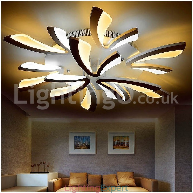 Newest 9 Lights Affordable Modern Flush Mount Ceiling Lights