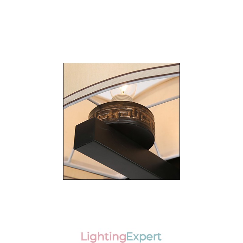 The Chinese Style Chandelier Iron Copper Imitation Air Lamps