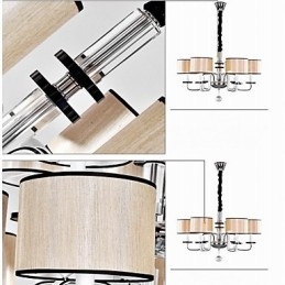 Modern Contemporary Crystal Chrome Metal Chandelier