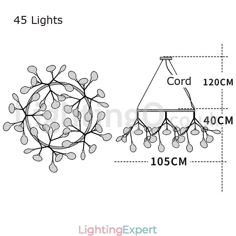 Luxury Post modern Round Fireflies Chandelier